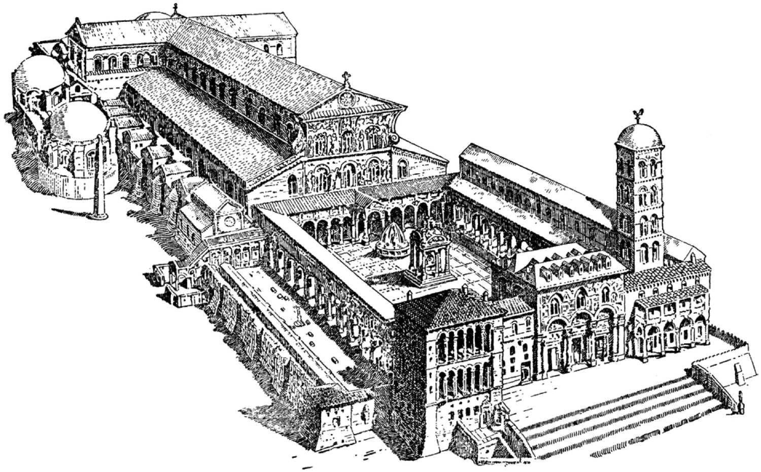 A régi Szent Péter bazilika Rómában